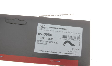 Фото 3 - Патрубок турбіни Gates 09-0036 (090036)