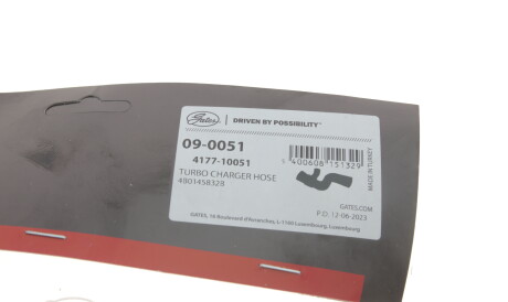 Фото 3 - Патрубок турбіни Gates 09-0051 (090051)