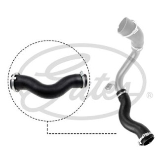 Charger intake hose - (1596810PART2, 1739024, 8G916K683AB) Gates 090641