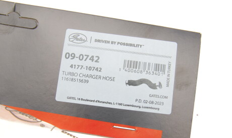 Фото 2 - Патрубок турбіни Gates 09-0742 (090742)