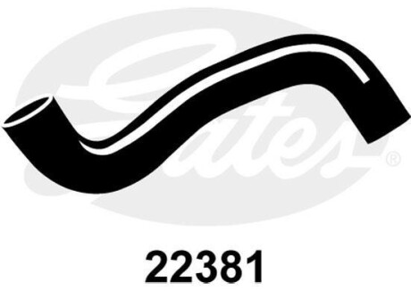 Шланг гумовий сист. охолоджен. - Gates 22381