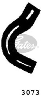 Шланг гумовий системи охолодження Нижн (25мм/31мм) VOLVO 140, P 121 1.8/2.0 08.66-08.75 - Gates 3073