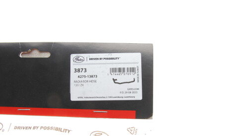 Фото 2 - Патрубок системы охлаждения Gates 3873