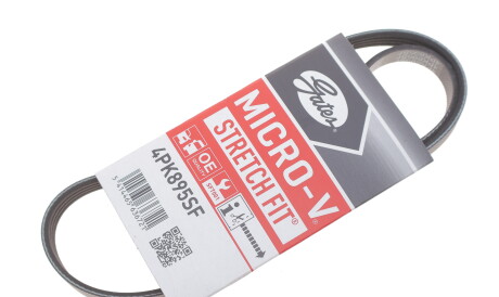 Фото 2 - Ремень приводной Gates 4PK895SF