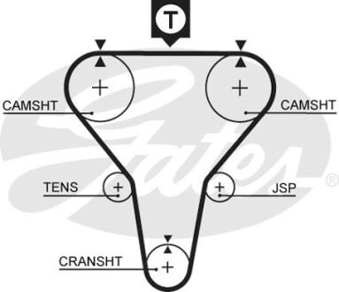 Ремінь ГРМ - Gates 5273XS