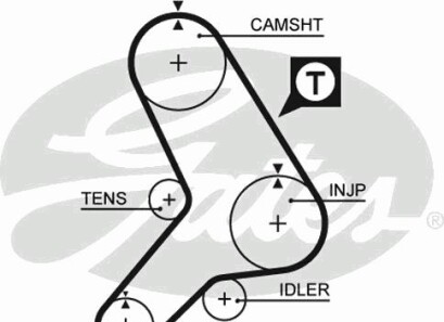 Ремінь ГРМ - (081663, 7613823, 81663) Gates 5299