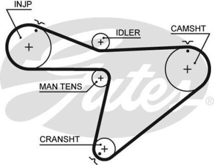 Ремінь ГРМ - (1356887380, 1356887380000, 1356887306) Gates 5315XS