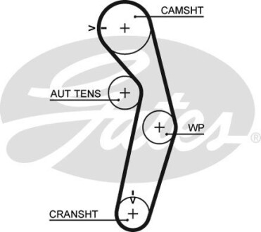 Ремінь ГРМ - (md310836, md19198, md191982) Gates 5441XS