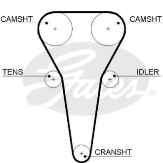 Ремінь ГРМ - Gates 5567XS