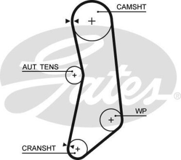 Ремінь ГРМ - Gates 5626XS