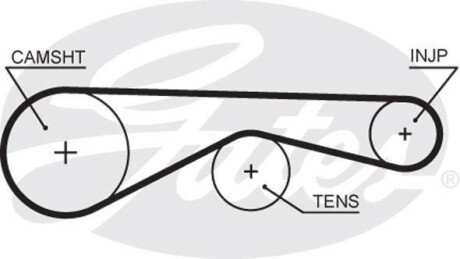 Pasek rozrz land rover discovery 2,7td 09- - (7H2Q6K288DA, LR004708) Gates 5677XS