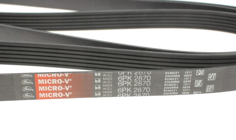 Фото 2 - Ремінь приводний Gates 6PK2870