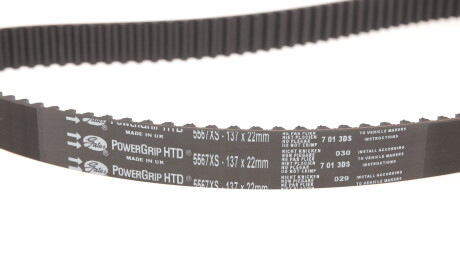 Фото 8 - Комплект ременя ГРМ Gates K015567XS