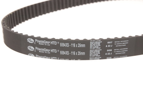 Фото 2 - Комплект ременя ГРМ Gates K015594XS