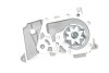 Комплект ГРМ + помпа Renault Kangoo/Logan I/Dacia Dokker 1.4/1.6 04- (17.3x96z) - (119A08413R, 130C17480R) Gates KP15662XS (фото 5)