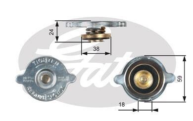 Крышка, радиатор - (0005016215) Gates RC125