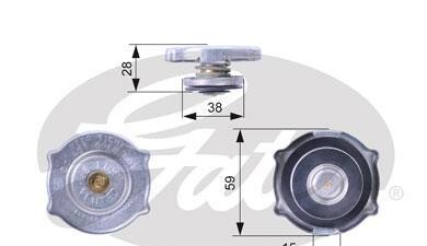 Крышка, радиатор - Gates RC135