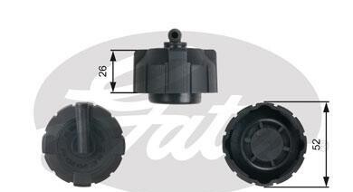 Крышка, резервуар охлаждающей жидкости - (130687, 130695, 46742378) Gates RC213