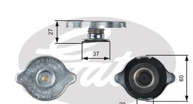 Кришка радіатора DB 207-609/Sprinter (1.4bar) - (1235010115, 1235010215, 1245000106) Gates RC217