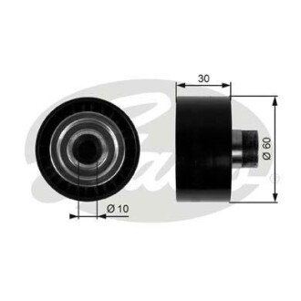 Паразитный / ведущий ролик, поликлиновой ремень - (1611422880, 5750SA, 5750YK) Gates T36295