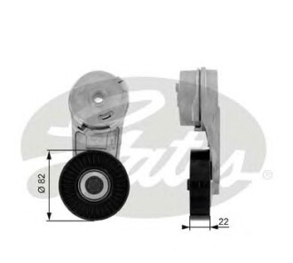 Натягувач ременя генератора 2.2i/2.0 ASTRA G/VECTRA B,C/SAAB 9-3 04- - (00614533, 00614531, 0614533) Gates T38177