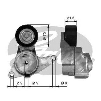 Ролик - Gates T38397