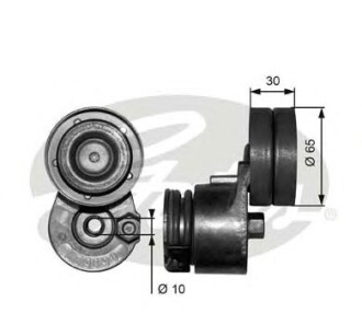 Натяжной ролик, поликлиновой ремень - (1175000QAB, 1175000QAC, 1175000QAD) Gates T38482