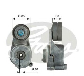 Натяжной ролик, поликлиновой ремень - (6422000070, 6422001370, 68040206AA) Gates T39062