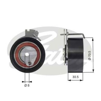 (7784-21133) Натяжний ролик ременя ГРМ POWERGRIP TENSIONER - Gates T43159