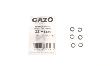 Ремкомплект форсунки BMW 3 (E90)/5 (E60)/X5 (E70)/X6 (E71/E72) 07-14 (клапанной) N53/N54/N63/S63 - ((12602369, 94611042861, 99970402090, 94611042860, 13537584315)) GAZO GZ-A1386