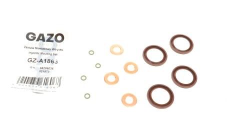 Ремкомплект форсунки Opel Astra H/Combo 1.3 CDTI 05-11 (к-кт на 4шт) - GAZO GZ-A1863