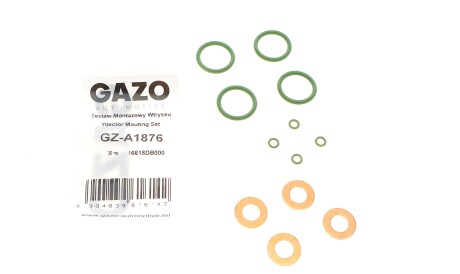 (к-кт на 4шт) Ремкомплект форсунки Renault Master 3,"Ремкомплект форсунки Renault Master 3 - ((16618DB000, 7701058112, 7701058113)) GAZO GZ-A1876