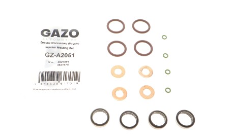 Ремкомплект форсунки Opel Astra G 2.0-2.2 DI 98-05 (к-к-т на 4шт) - GAZO GZ-A2051