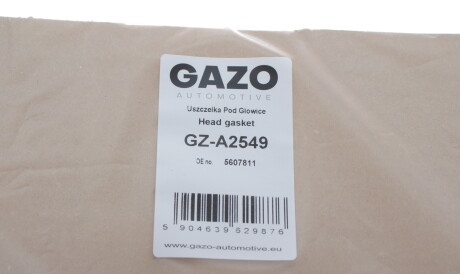 Фото 2 - Прокладка ГБК блока циліндрів GAZO GZ-A2549 (GZA2549)