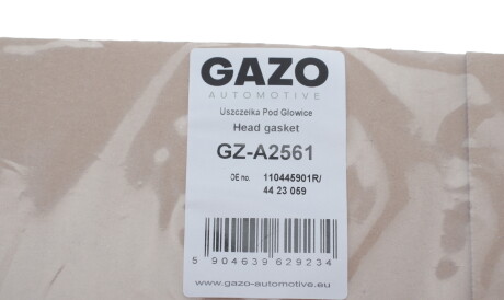 Фото 2 - Прокладка ГБК блока циліндрів GAZO GZ-A2561 (GZA2561)