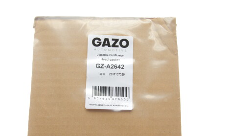 Фото 2 - Прокладка ГБК блока циліндрів GAZO GZ-A2642 (GZA2642)