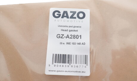 Фото 2 - Прокладка ГБЦ головки блока GAZO GZ-A2801 (GZA2801)