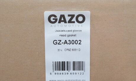 Фото 2 - Прокладка ГБК блока циліндрів GAZO GZ-A3002 (GZA3002)