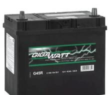 Автомобільний акумулятор 6CT-45 Аз - GIGAWATT 0185754557