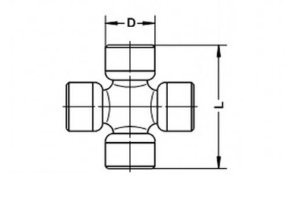 Крестовина кардана - GKN (Lobro) U059