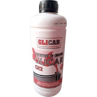 Антифриз-концентрат Concentrate G12 Red -80°C красный, 1л - GLICAR GL1201CN