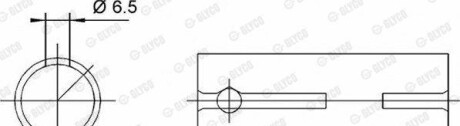 Втулка подшипника, шатун - Glyco 55-3567 SEMI