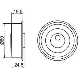 Фото 4 - Натяжной ролик ремня ГРМ GMB GT10040