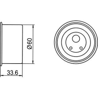Фото 4 - Натяжной ролик ремня ГРМ GMB GT10060