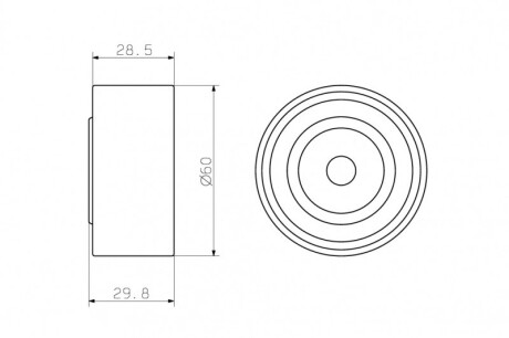 Фото 4 - Натяжной ролик ремня ГРМ GMB GT10061