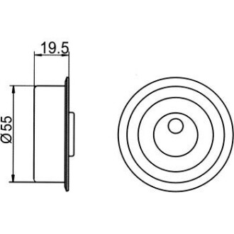 Фото 5 - Натяжний ролик ременя ГРМ GMB GT10070