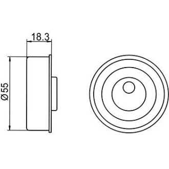 Фото 5 - Натяжний ролик ременя ГРМ GMB GT10072