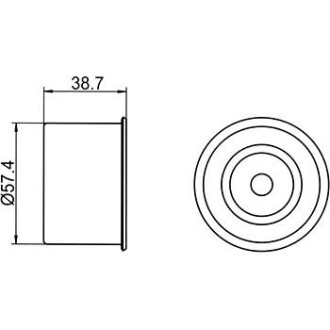 Фото 4 - Обводной ролик ремня ГРМ GMB GT10110