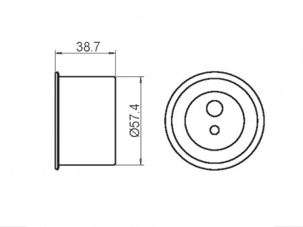 Фото 4 - Натяжной ролик ремня ГРМ GMB GT10111