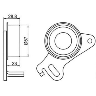 Фото 4 - Натяжний ролик ременя ГРМ GMB GT10130